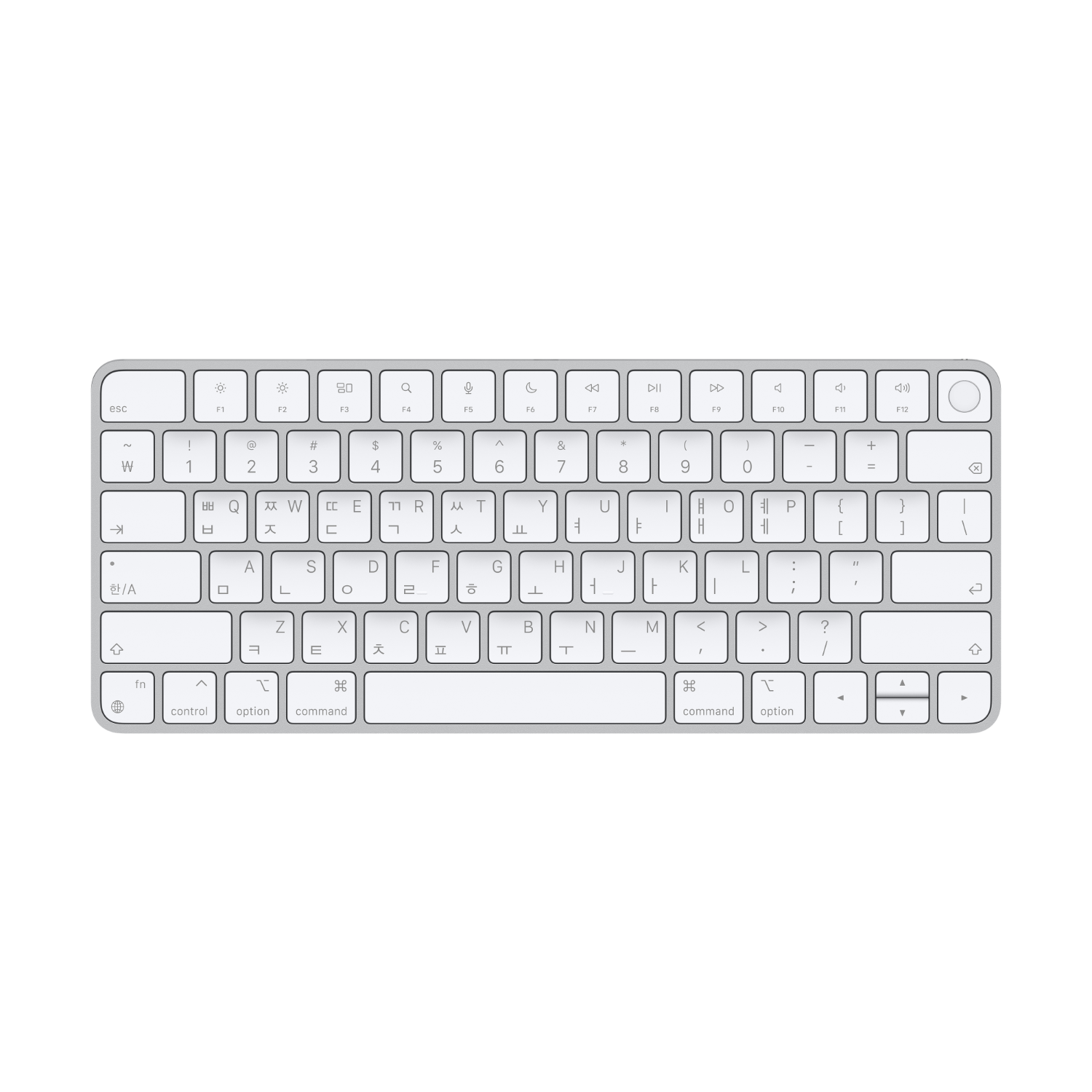 Apple Silicon이 장착된 Mac 모델용 Magic Keyboard(Touch ID 탑재) – 한국어 * MK293KH/A