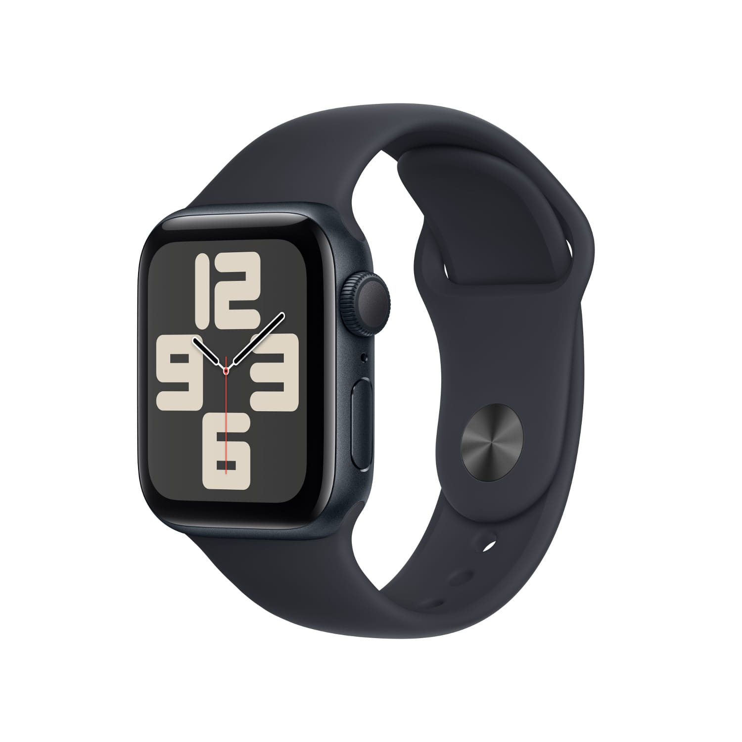 Apple Watch SE GPS 40mm 미드나이트 알루미늄 케이스, 미드나이트 스포츠 밴드 - M/L * MR9Y3KH/A