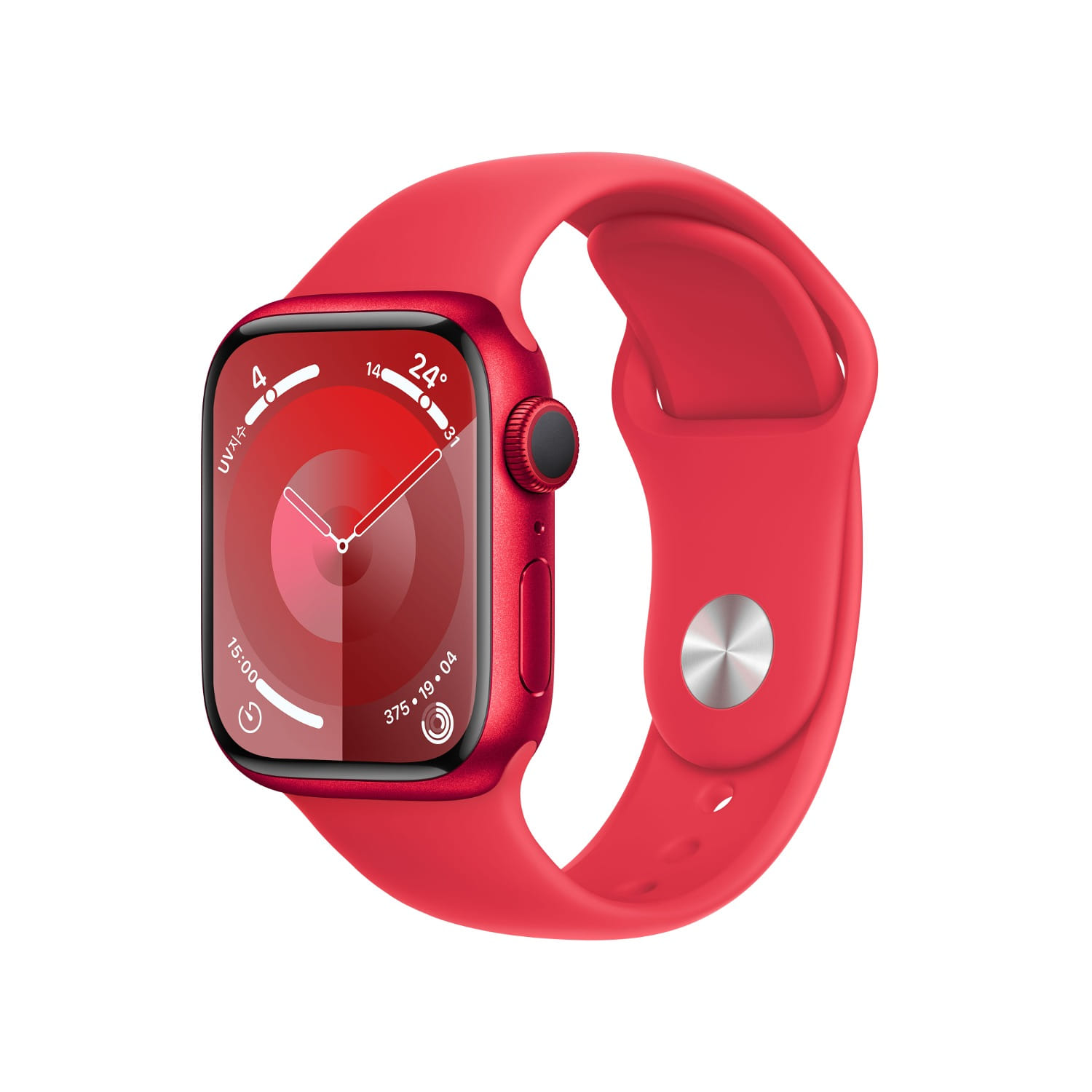 Apple Watch Series 9 GPS 41mm (PRODUCT)RED 알루미늄 케이스, (PRODUCT)RED 스포츠 밴드 - M/L * MRXH3KH/A
