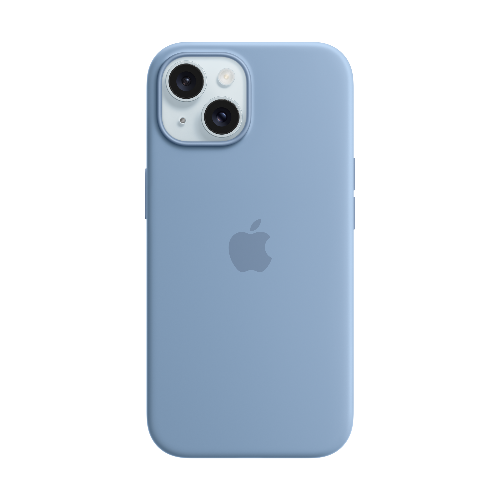 MagSafe형 iPhone 15 실리콘 케이스 - 윈터 블루 * MT0Y3FE/A