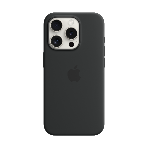 MagSafe형 iPhone 15 Pro 실리콘 케이스 - 블랙 * MT1A3FE/A