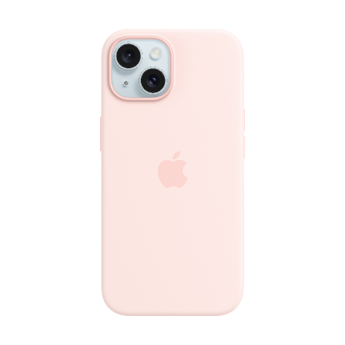 MagSafe형 iPhone 15 실리콘 케이스 - 라이트 핑크 * MT0U3FE/A