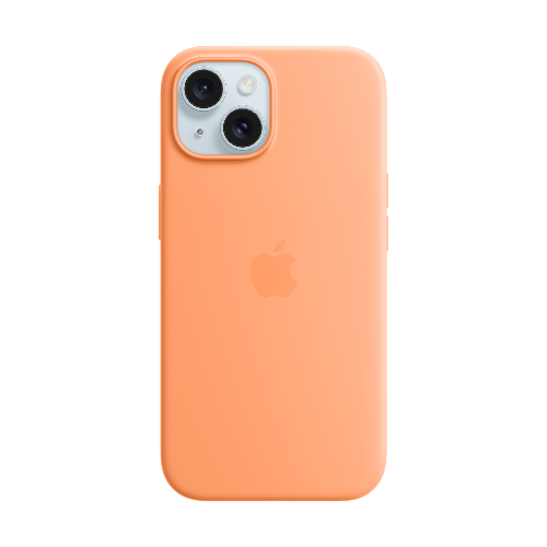 MagSafe형 iPhone 15 실리콘 케이스 - 오렌지 소르베 * MT0W3FE/A