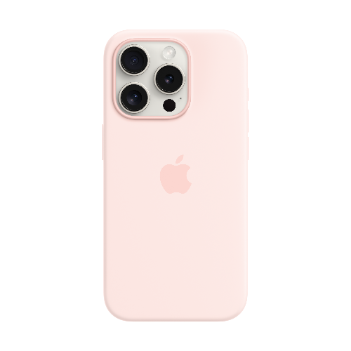 MagSafe형 iPhone 15 Pro 실리콘 케이스 - 라이트 핑크 * MT1F3FE/A