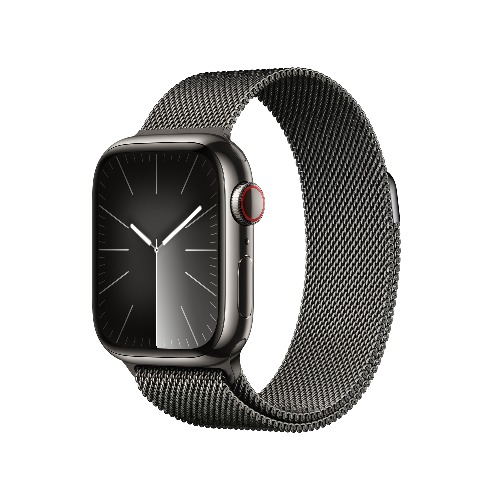 Apple Watch Series 9 GPS + Cellular 41mm 그래파이트 스테인리스 스틸 케이스, 그래파이트 밀레니즈 루프 * MRJA3KH/A