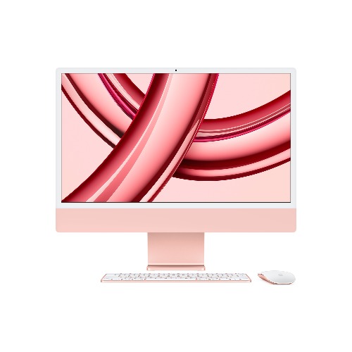 iMac 24형 Apple M3칩 8코어CPU 10코어GPU 512GB SSD - 핑크 * MQRU3KH/A