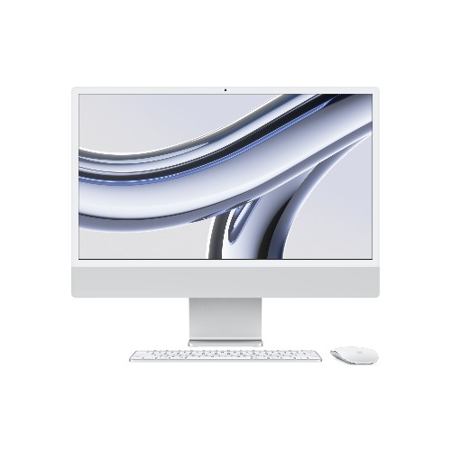 iMac 24형 Apple M3칩 8코어CPU 10코어GPU 256GB SSD - 실버 * MQRJ3KH/A
